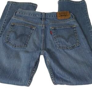 Boys Levi's 514 27x27 Slim Straight Leg Jeans Size 14 Regular Red Tag Denim Jean
